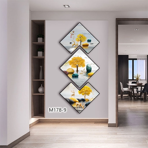 Bộ 3 Tranh Thoi Khuyết | Tranh Ngọc Việt - Đắk Lắk | Tranh Ngọc Việt - Xưởng Tranh Đẹp Buôn Ma Thuột (BMT) DakLak