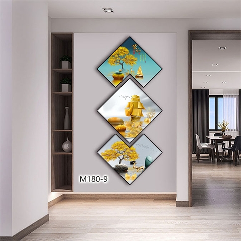 Bộ 3 Tranh Thoi Khuyết | Tranh Ngọc Việt - Đắk Lắk | Tranh Ngọc Việt - Xưởng Tranh Đẹp Buôn Ma Thuột (BMT) DakLak