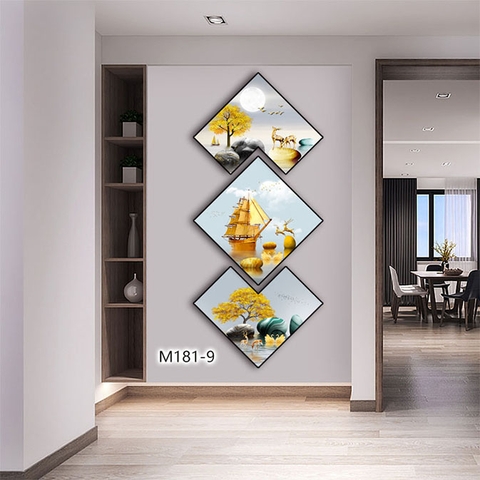 Bộ 3 Tranh Thoi Khuyết | Tranh Ngọc Việt - Đắk Lắk | Tranh Ngọc Việt - Xưởng Tranh Đẹp Buôn Ma Thuột (BMT) DakLak