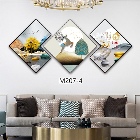 Bộ 3 Tranh Thoi Khuyết | Tranh Ngọc Việt - Đắk Lắk | Tranh Ngọc Việt - Xưởng Tranh Đẹp Buôn Ma Thuột (BMT) DakLak