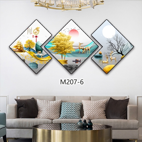 Bộ 3 Tranh Thoi Khuyết | Tranh Ngọc Việt - Đắk Lắk | Tranh Ngọc Việt - Xưởng Tranh Đẹp Buôn Ma Thuột (BMT) DakLak