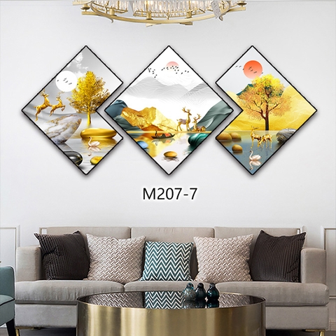 Bộ 3 Tranh Thoi Khuyết | Tranh Ngọc Việt - Đắk Lắk | Tranh Ngọc Việt - Xưởng Tranh Đẹp Buôn Ma Thuột (BMT) DakLak