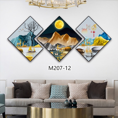 Bộ 3 Tranh Thoi Khuyết | Tranh Ngọc Việt - Đắk Lắk | Tranh Ngọc Việt - Xưởng Tranh Đẹp Buôn Ma Thuột (BMT) DakLak