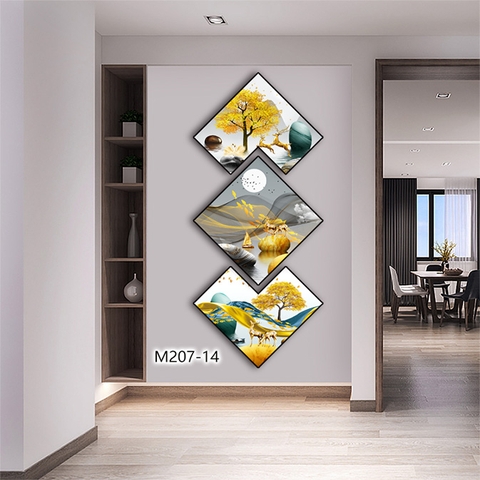 Bộ 3 Tranh Thoi Khuyết | Tranh Ngọc Việt - Đắk Lắk | Tranh Ngọc Việt - Xưởng Tranh Đẹp Buôn Ma Thuột (BMT) DakLak