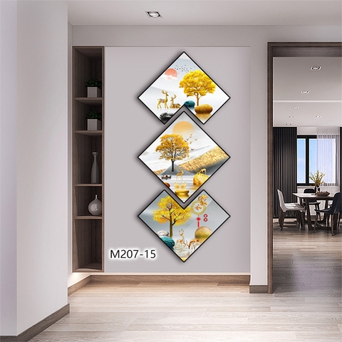 Bộ 3 Tranh Thoi Khuyết | Tranh Ngọc Việt - Đắk Lắk | Tranh Ngọc Việt - Xưởng Tranh Đẹp Buôn Ma Thuột (BMT) DakLak