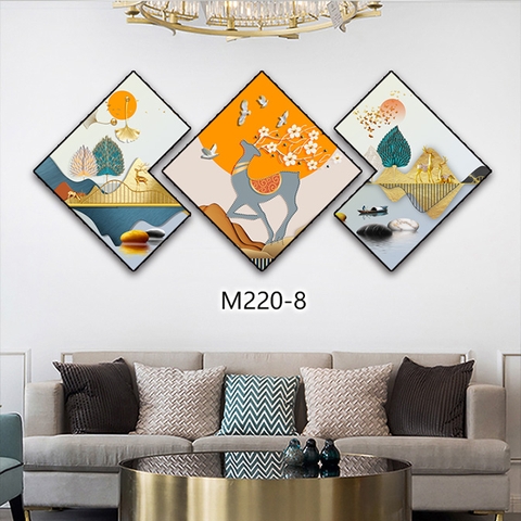 Bộ 3 Tranh Thoi Khuyết | Tranh Ngọc Việt - Đắk Lắk | Tranh Ngọc Việt - Xưởng Tranh Đẹp Buôn Ma Thuột (BMT) DakLak