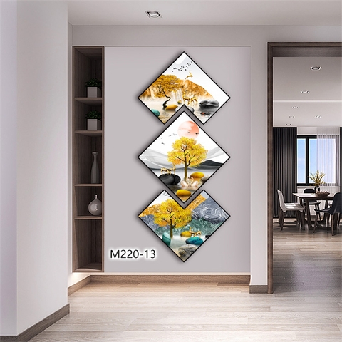 Bộ 3 Tranh Thoi Khuyết | Tranh Ngọc Việt - Đắk Lắk | Tranh Ngọc Việt - Xưởng Tranh Đẹp Buôn Ma Thuột (BMT) DakLak