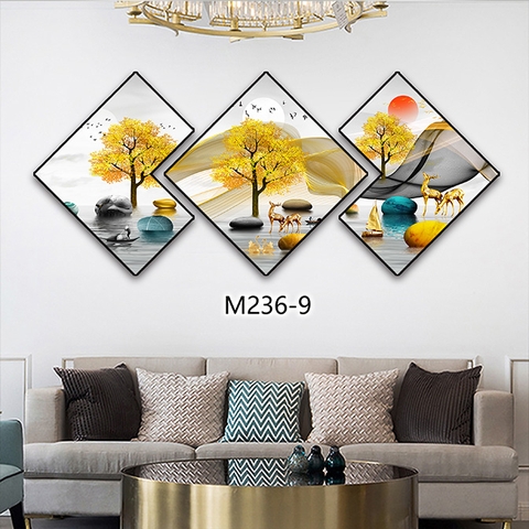 Bộ 3 Tranh Thoi Khuyết | Tranh Ngọc Việt - Đắk Lắk | Tranh Ngọc Việt - Xưởng Tranh Đẹp Buôn Ma Thuột (BMT) DakLak