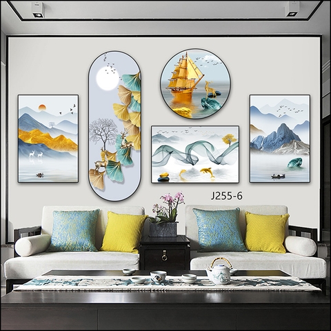 Bộ 5 Tranh Mới Đẹp | Tranh Ngọc Việt - Đắk Lắk | Tranh Ngọc Việt - Xưởng Tranh Đẹp Buôn Ma Thuột (BMT) DakLak