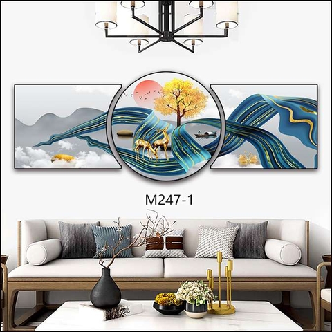 Bộ 3 Tranh Tròn Khuyết | Tranh Ngọc Việt - Đắk Lắk | Tranh Ngọc Việt - Xưởng Tranh Đẹp Buôn Ma Thuột (BMT) DakLak