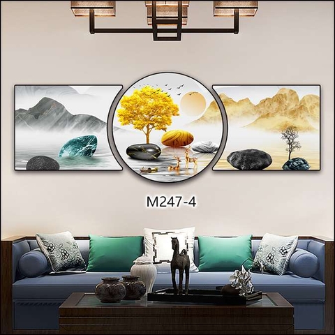 Bộ 3 Tranh Tròn Khuyết | Tranh Ngọc Việt - Đắk Lắk | Tranh Ngọc Việt - Xưởng Tranh Đẹp Buôn Ma Thuột (BMT) DakLak