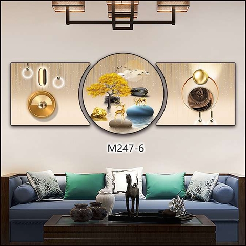 Bộ 3 Tranh Tròn Khuyết | Tranh Ngọc Việt - Đắk Lắk | Tranh Ngọc Việt - Xưởng Tranh Đẹp Buôn Ma Thuột (BMT) DakLak