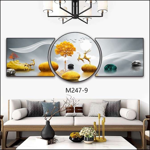 Bộ 3 Tranh Tròn Khuyết | Tranh Ngọc Việt - Đắk Lắk | Tranh Ngọc Việt - Xưởng Tranh Đẹp Buôn Ma Thuột (BMT) DakLak