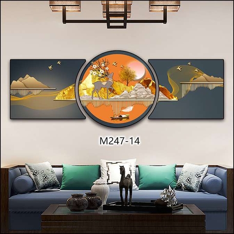 Bộ 3 Tranh Tròn Khuyết | Tranh Ngọc Việt - Đắk Lắk | Tranh Ngọc Việt - Xưởng Tranh Đẹp Buôn Ma Thuột (BMT) DakLak