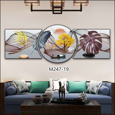 Bộ 3 Tranh Tròn Khuyết | Tranh Ngọc Việt - Đắk Lắk | Tranh Ngọc Việt - Xưởng Tranh Đẹp Buôn Ma Thuột (BMT) DakLak