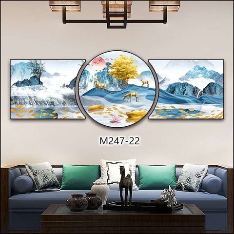 Bộ 3 Tranh Tròn Khuyết | Tranh Ngọc Việt - Đắk Lắk | Tranh Ngọc Việt - Xưởng Tranh Đẹp Buôn Ma Thuột (BMT) DakLak