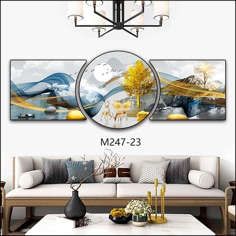 Bộ 3 Tranh Tròn Khuyết | Tranh Ngọc Việt - Đắk Lắk | Tranh Ngọc Việt - Xưởng Tranh Đẹp Buôn Ma Thuột (BMT) DakLak