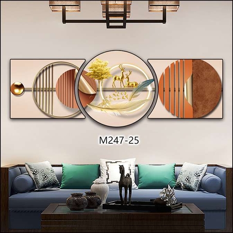 Bộ 3 Tranh Tròn Khuyết | Tranh Ngọc Việt - Đắk Lắk | Tranh Ngọc Việt - Xưởng Tranh Đẹp Buôn Ma Thuột (BMT) DakLak