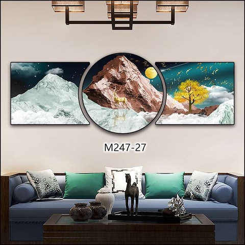 Bộ 3 Tranh Tròn Khuyết | Tranh Ngọc Việt - Đắk Lắk | Tranh Ngọc Việt - Xưởng Tranh Đẹp Buôn Ma Thuột (BMT) DakLak