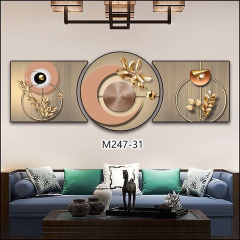 Bộ 3 Tranh Tròn Khuyết | Tranh Ngọc Việt - Đắk Lắk | Tranh Ngọc Việt - Xưởng Tranh Đẹp Buôn Ma Thuột (BMT) DakLak