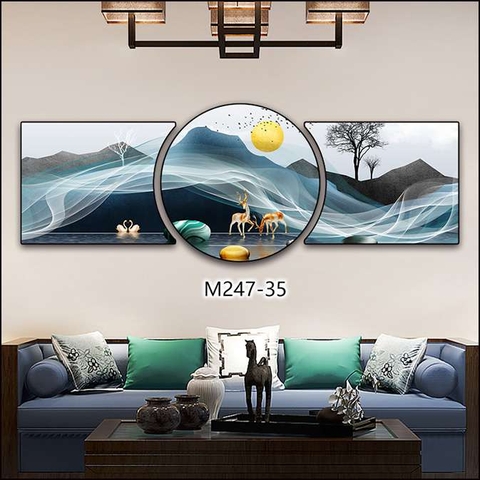 Bộ 3 Tranh Tròn Khuyết | Tranh Ngọc Việt - Đắk Lắk | Tranh Ngọc Việt - Xưởng Tranh Đẹp Buôn Ma Thuột (BMT) DakLak