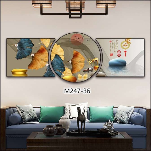 Bộ 3 Tranh Tròn Khuyết | Tranh Ngọc Việt - Đắk Lắk | Tranh Ngọc Việt - Xưởng Tranh Đẹp Buôn Ma Thuột (BMT) DakLak