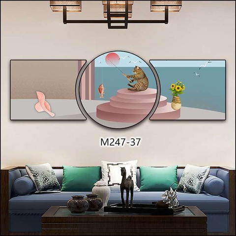 Bộ 3 Tranh Tròn Khuyết | Tranh Ngọc Việt - Đắk Lắk | Tranh Ngọc Việt - Xưởng Tranh Đẹp Buôn Ma Thuột (BMT) DakLak