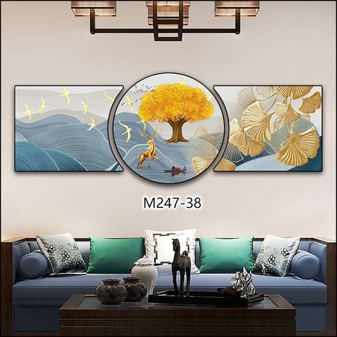 Bộ 3 Tranh Tròn Khuyết | Tranh Ngọc Việt - Đắk Lắk | Tranh Ngọc Việt - Xưởng Tranh Đẹp Buôn Ma Thuột (BMT) DakLak