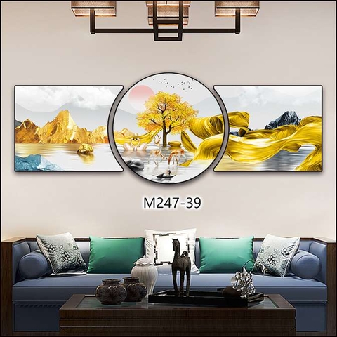 Bộ 3 Tranh Tròn Khuyết | Tranh Ngọc Việt - Đắk Lắk | Tranh Ngọc Việt - Xưởng Tranh Đẹp Buôn Ma Thuột (BMT) DakLak