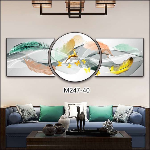 Bộ 3 Tranh Tròn Khuyết | Tranh Ngọc Việt - Đắk Lắk | Tranh Ngọc Việt - Xưởng Tranh Đẹp Buôn Ma Thuột (BMT) DakLak