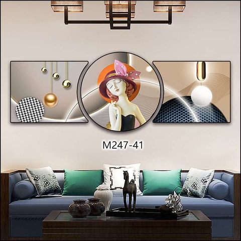 Bộ 3 Tranh Tròn Khuyết | Tranh Ngọc Việt - Đắk Lắk | Tranh Ngọc Việt - Xưởng Tranh Đẹp Buôn Ma Thuột (BMT) DakLak