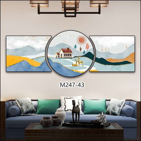 Bộ 3 Tranh Tròn Khuyết | Tranh Ngọc Việt - Đắk Lắk | Tranh Ngọc Việt - Xưởng Tranh Đẹp Buôn Ma Thuột (BMT) DakLak