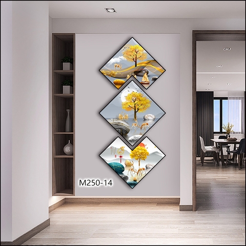 Bộ 3 Tranh Thoi Khuyết | Tranh Ngọc Việt - Đắk Lắk | Tranh Ngọc Việt - Xưởng Tranh Đẹp Buôn Ma Thuột (BMT) DakLak