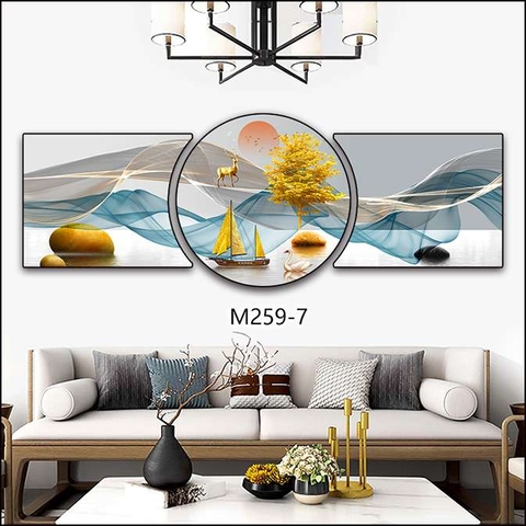 Bộ 3 Tranh Tròn Khuyết | Tranh Ngọc Việt - Đắk Lắk | Tranh Ngọc Việt - Xưởng Tranh Đẹp Buôn Ma Thuột (BMT) DakLak