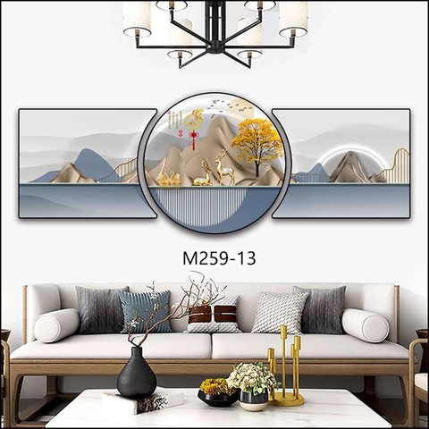 Bộ 3 Tranh Tròn Khuyết | Tranh Ngọc Việt - Đắk Lắk | Tranh Ngọc Việt - Xưởng Tranh Đẹp Buôn Ma Thuột (BMT) DakLak