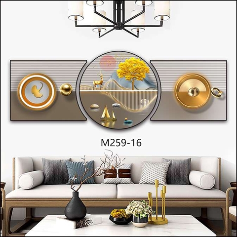 Bộ 3 Tranh Tròn Khuyết | Tranh Ngọc Việt - Đắk Lắk | Tranh Ngọc Việt - Xưởng Tranh Đẹp Buôn Ma Thuột (BMT) DakLak