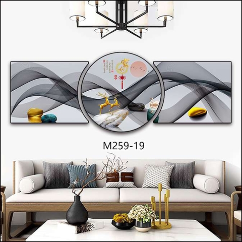 Bộ 3 Tranh Tròn Khuyết | Tranh Ngọc Việt - Đắk Lắk | Tranh Ngọc Việt - Xưởng Tranh Đẹp Buôn Ma Thuột (BMT) DakLak