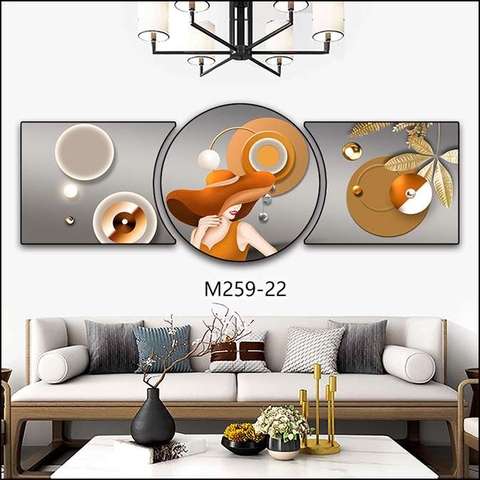 Bộ 3 Tranh Tròn Khuyết | Tranh Ngọc Việt - Đắk Lắk | Tranh Ngọc Việt - Xưởng Tranh Đẹp Buôn Ma Thuột (BMT) DakLak