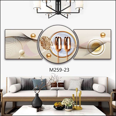 Bộ 3 Tranh Tròn Khuyết | Tranh Ngọc Việt - Đắk Lắk | Tranh Ngọc Việt - Xưởng Tranh Đẹp Buôn Ma Thuột (BMT) DakLak