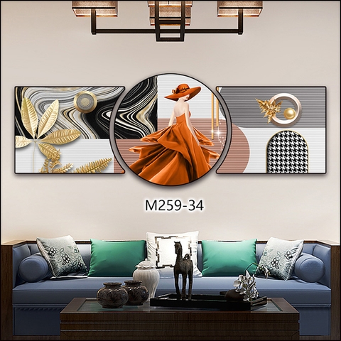 Bộ 3 Tranh Tròn Khuyết | Tranh Ngọc Việt - Đắk Lắk | Tranh Ngọc Việt - Xưởng Tranh Đẹp Buôn Ma Thuột (BMT) DakLak