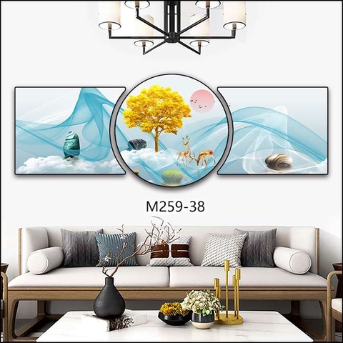 Bộ 3 Tranh Tròn Khuyết | Tranh Ngọc Việt - Đắk Lắk | Tranh Ngọc Việt - Xưởng Tranh Đẹp Buôn Ma Thuột (BMT) DakLak