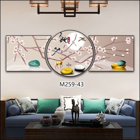 Bộ 3 Tranh Tròn Khuyết | Tranh Ngọc Việt - Đắk Lắk | Tranh Ngọc Việt - Xưởng Tranh Đẹp Buôn Ma Thuột (BMT) DakLak