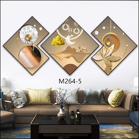 Bộ 3 Tranh Thoi Khuyết | Tranh Ngọc Việt - Đắk Lắk | Tranh Ngọc Việt - Xưởng Tranh Đẹp Buôn Ma Thuột (BMT) DakLak