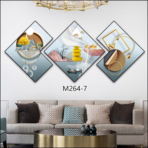 Bộ 3 Tranh Thoi Khuyết | Tranh Ngọc Việt - Đắk Lắk | Tranh Ngọc Việt - Xưởng Tranh Đẹp Buôn Ma Thuột (BMT) DakLak