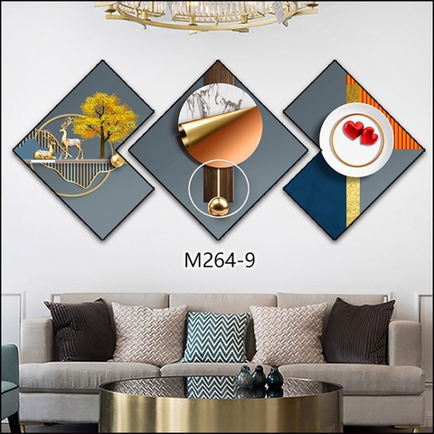 Bộ 3 Tranh Thoi Khuyết | Tranh Ngọc Việt - Đắk Lắk | Tranh Ngọc Việt - Xưởng Tranh Đẹp Buôn Ma Thuột (BMT) DakLak