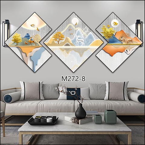 Bộ 3 Tranh Thoi Khuyết | Tranh Ngọc Việt - Đắk Lắk | Tranh Ngọc Việt - Xưởng Tranh Đẹp Buôn Ma Thuột (BMT) DakLak