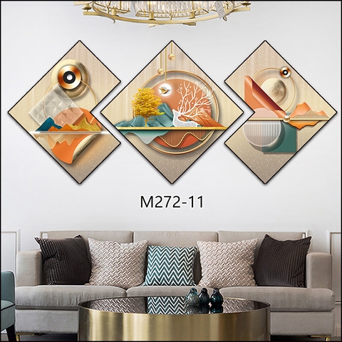 Bộ 3 Tranh Thoi Khuyết | Tranh Ngọc Việt - Đắk Lắk | Tranh Ngọc Việt - Xưởng Tranh Đẹp Buôn Ma Thuột (BMT) DakLak