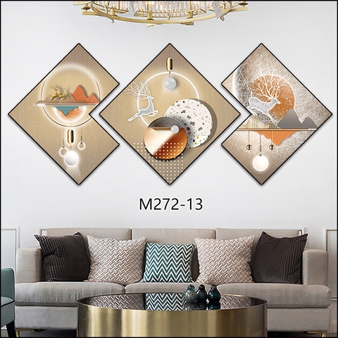 Bộ 3 Tranh Thoi Khuyết | Tranh Ngọc Việt - Đắk Lắk | Tranh Ngọc Việt - Xưởng Tranh Đẹp Buôn Ma Thuột (BMT) DakLak