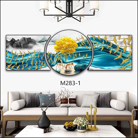 Bộ 3 Tranh Tròn Khuyết | Tranh Ngọc Việt - Đắk Lắk | Tranh Ngọc Việt - Xưởng Tranh Đẹp Buôn Ma Thuột (BMT) DakLak