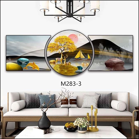 Bộ 3 Tranh Tròn Khuyết | Tranh Ngọc Việt - Đắk Lắk | Tranh Ngọc Việt - Xưởng Tranh Đẹp Buôn Ma Thuột (BMT) DakLak